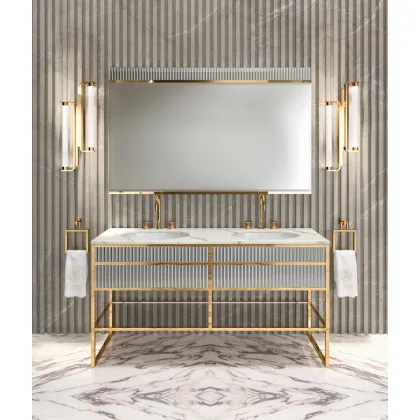 Zdjęcie Wyszukany zestaw włoskich mebli Academy do łazienki