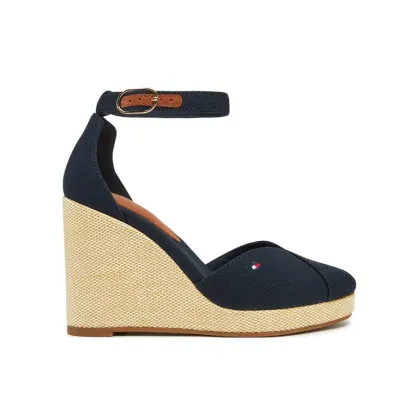 Zdjęcie Tommy Hilfiger Półbuty Flag High Wedge Espad Closed Toe FW0FW08494 Granatowy