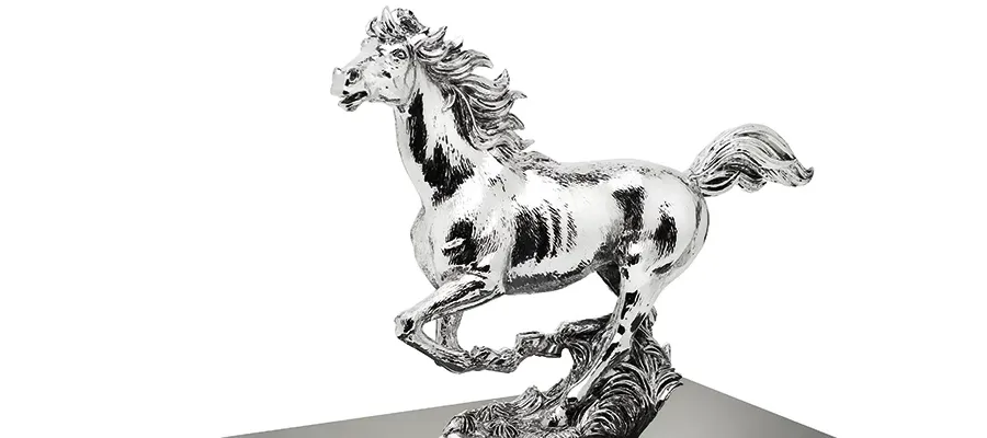 obrazek 2 Elegancka statuetka z koniem