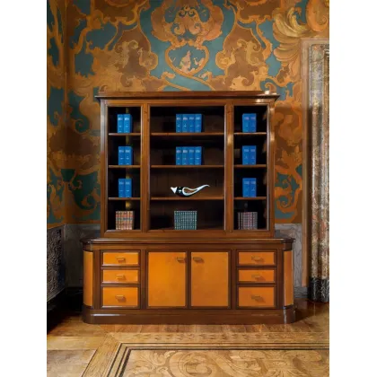 Picture Classic style bookcase for an exclusive study - Mascheroni