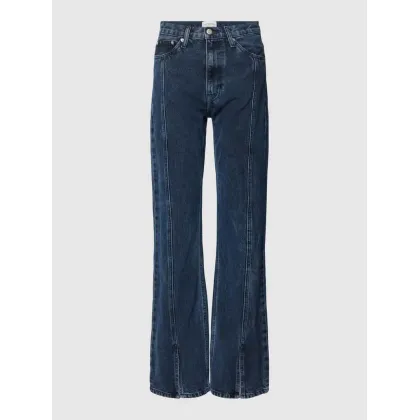 Zdjęcie Jeansy z poszerzaną nogawką i rozcięciem model ‘AUTHENTIC’