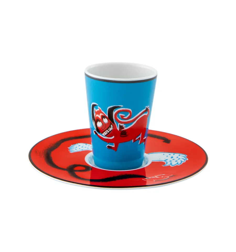 obrazek 1 Porcelanowa filiżanka ze spodkiem do kawy - 