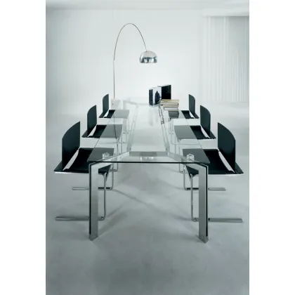 Picture A beautiful, designer, glass table for a modern living room - Casadesus