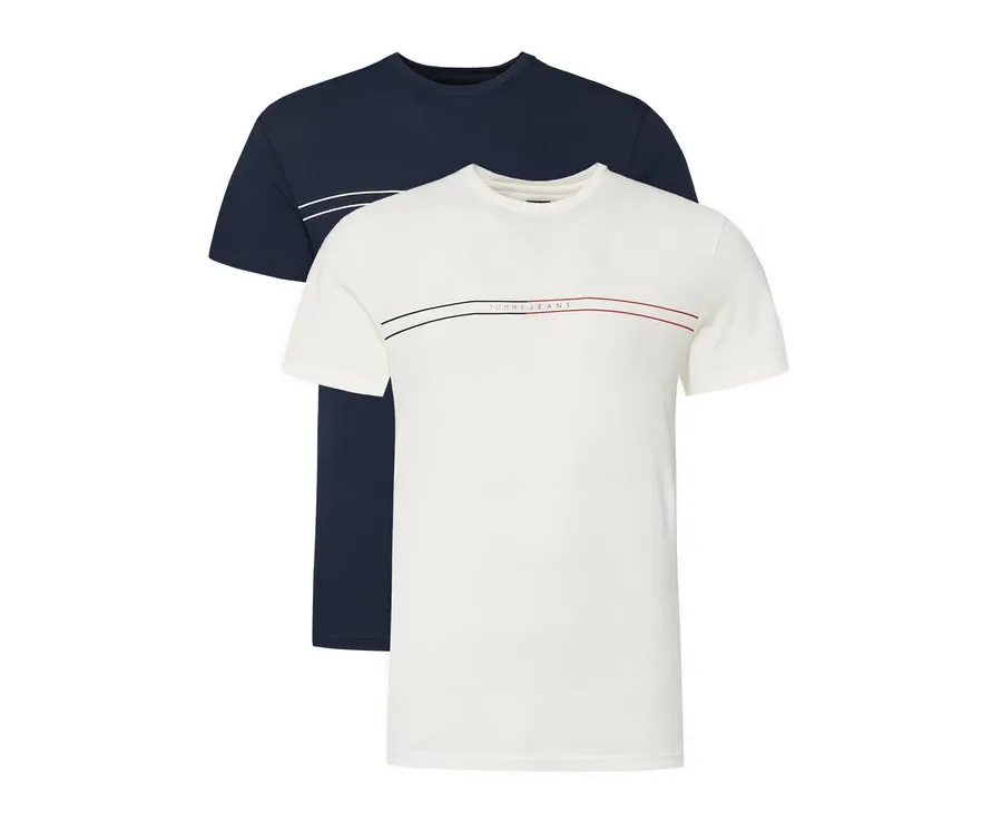 obrazek 1 Tommy Jeans Komplet 2 t-shirtów Entry Graphic DM0DM21902 Kolorowy Slim Fit