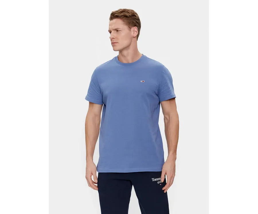 obrazek 1 Tommy Jeans T-Shirt Classic DM0DM09598 Niebieski Regular Fit