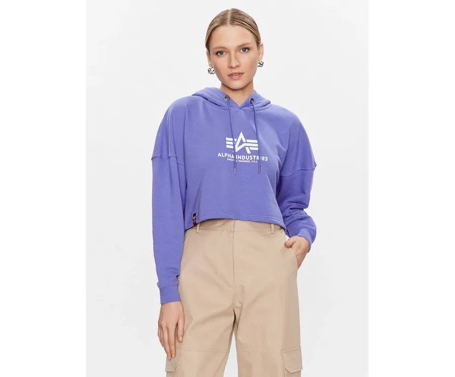 obrazek 1 Alpha Industries Bluza Basic 116057 Fioletowy Regular Fit