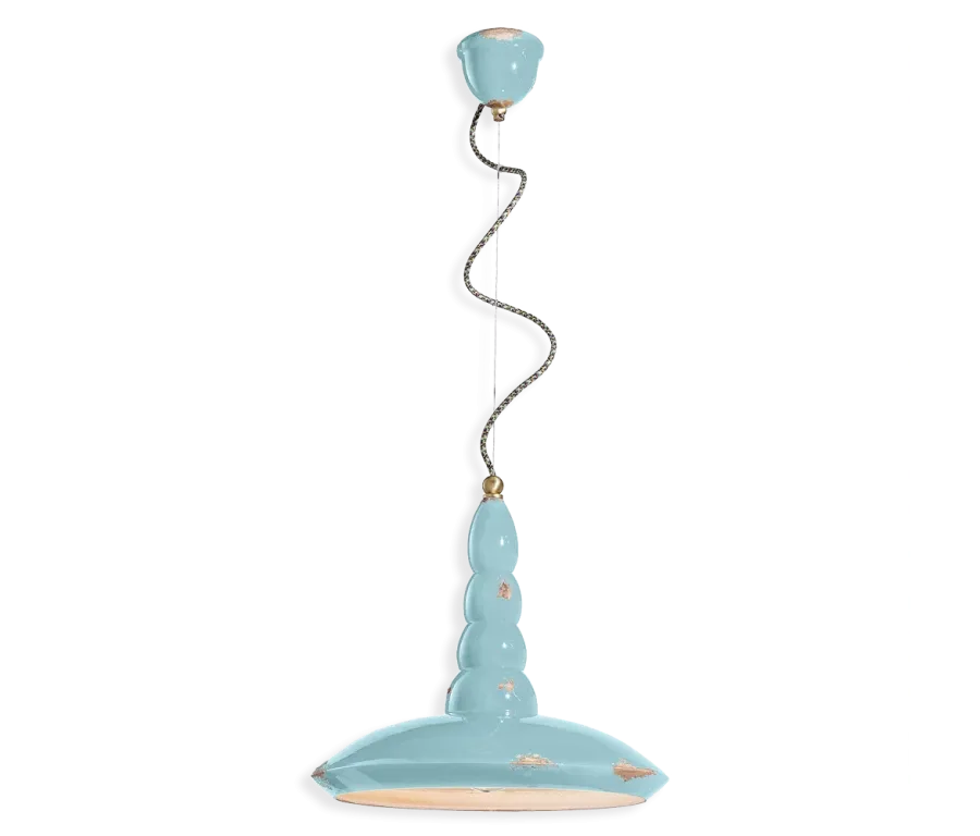 obrazek 2 Wyjątkowa włoska lampa wisząca w stylu vintage