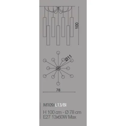 Zdjęcie Kryształowy żyrandol o wyjątkowym wzornictwie - Il Paralume Marina