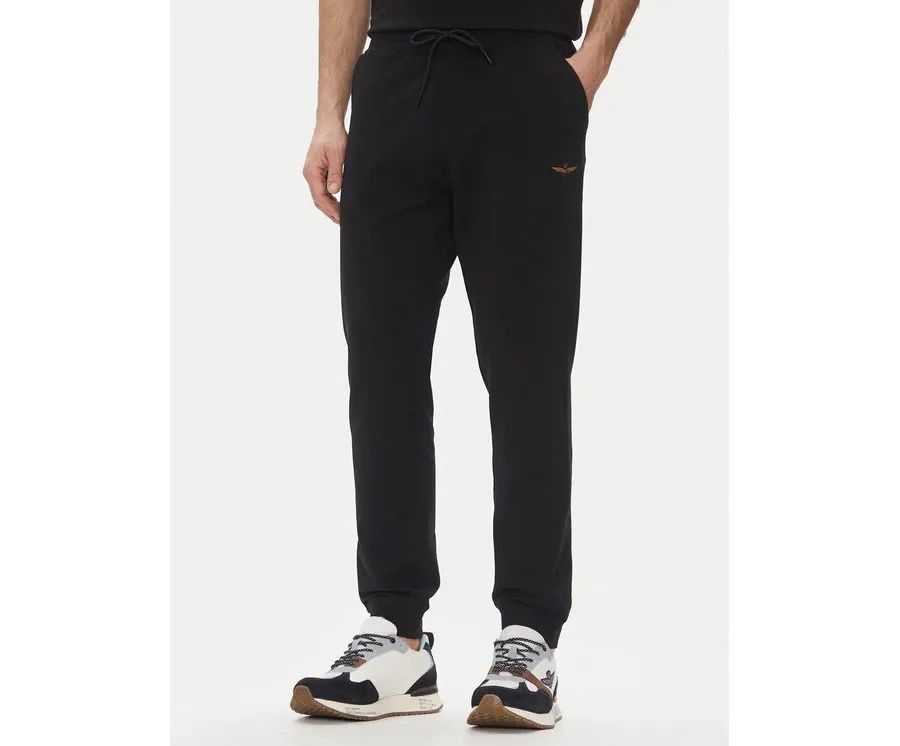 obrazek 1 Aeronautica Militare Spodnie dresowe 251PF872F459 Czarny Regular Fit