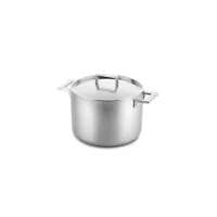 Zdjęcie Włoski głęboki garnek 24 cm ze stali nierdzewnej
