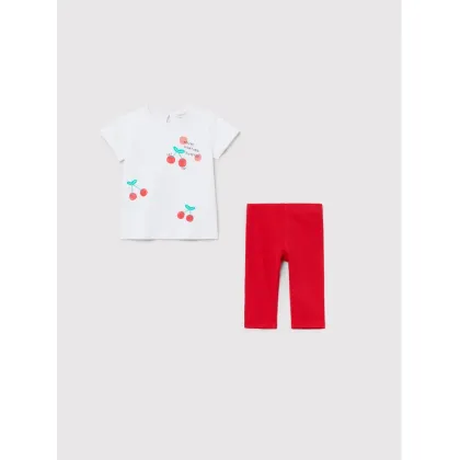 Zdjęcie OVS Komplet t-shirt i legginsy 1516121 Biały Regular Fit