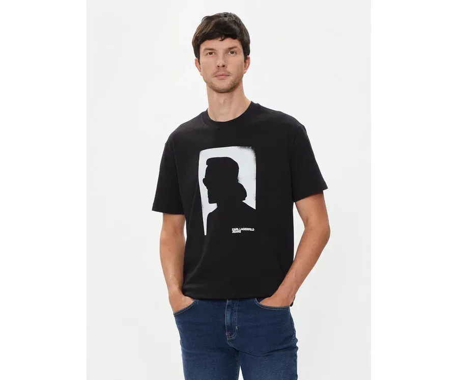 obrazek 1 Karl Lagerfeld Jeans T-Shirt 245D1709 Czarny Regular Fit
