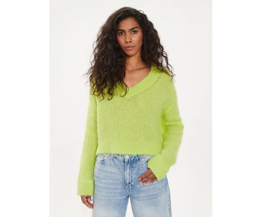 obrazek 1 American Vintage Sweter Bymi BYM18AE24 Zielony Regular Fit