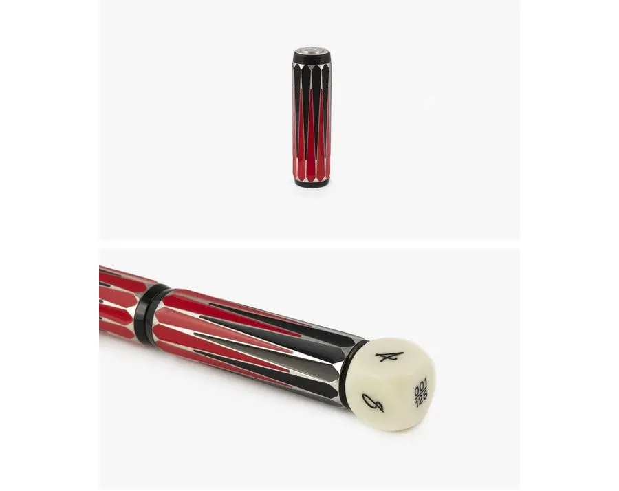 obrazek 3 Designerskie pióro wieczne Backgammon ze srebra próby 925