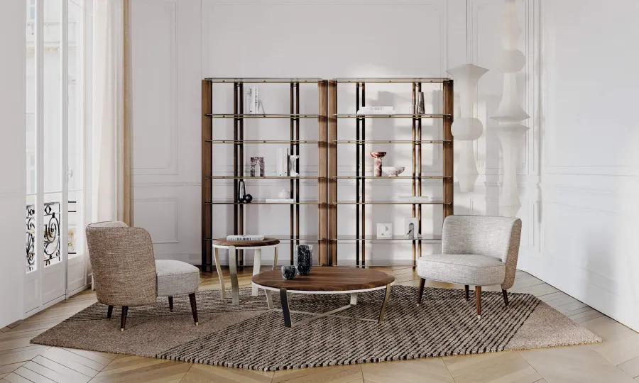 obrazek 3 Stylowy modernistyczny stolik serwisowy do salonu - prosto z Włoch