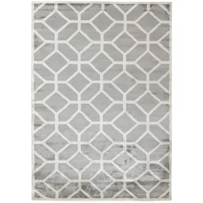 Picture Designer gray geometric rug - COSMOU NOUVEAU 7050