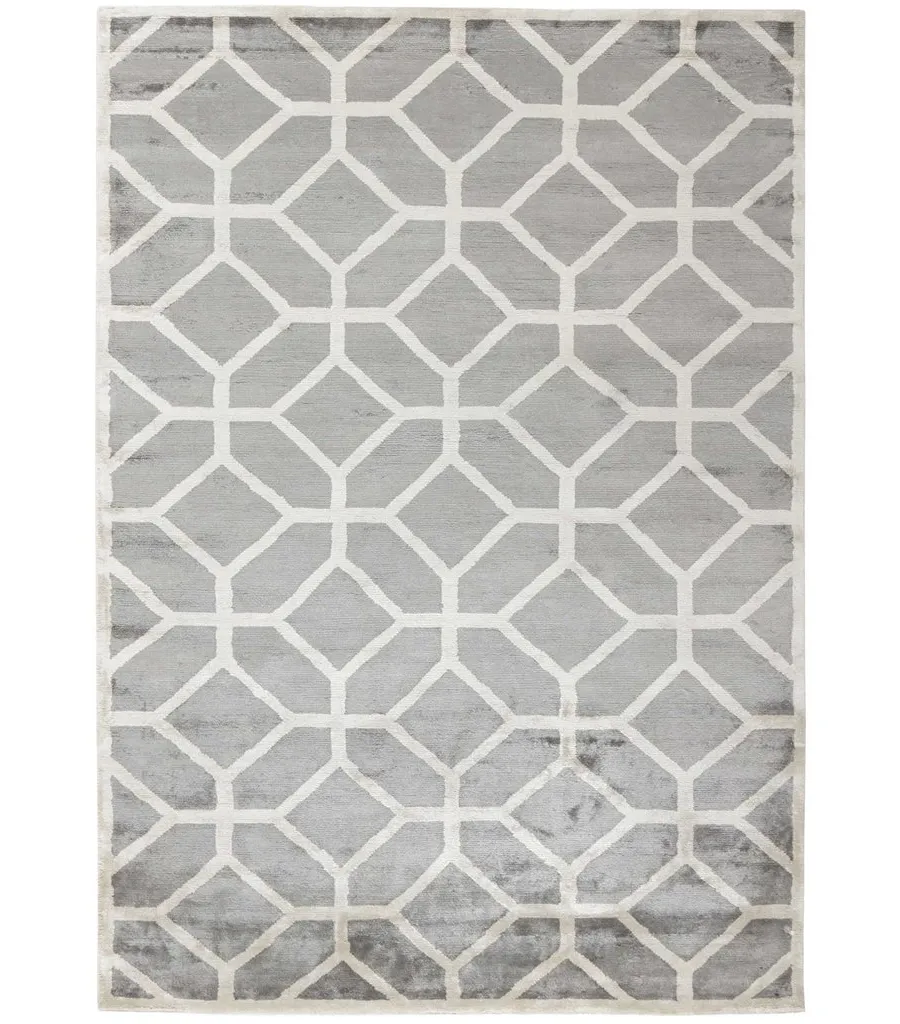 picture 1 Designer gray geometric rug - COSMOU NOUVEAU 7050