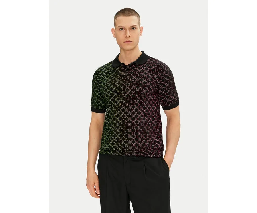 obrazek 1 KARL LAGERFELD Polo 745401 552235 Czarny Slim Fit