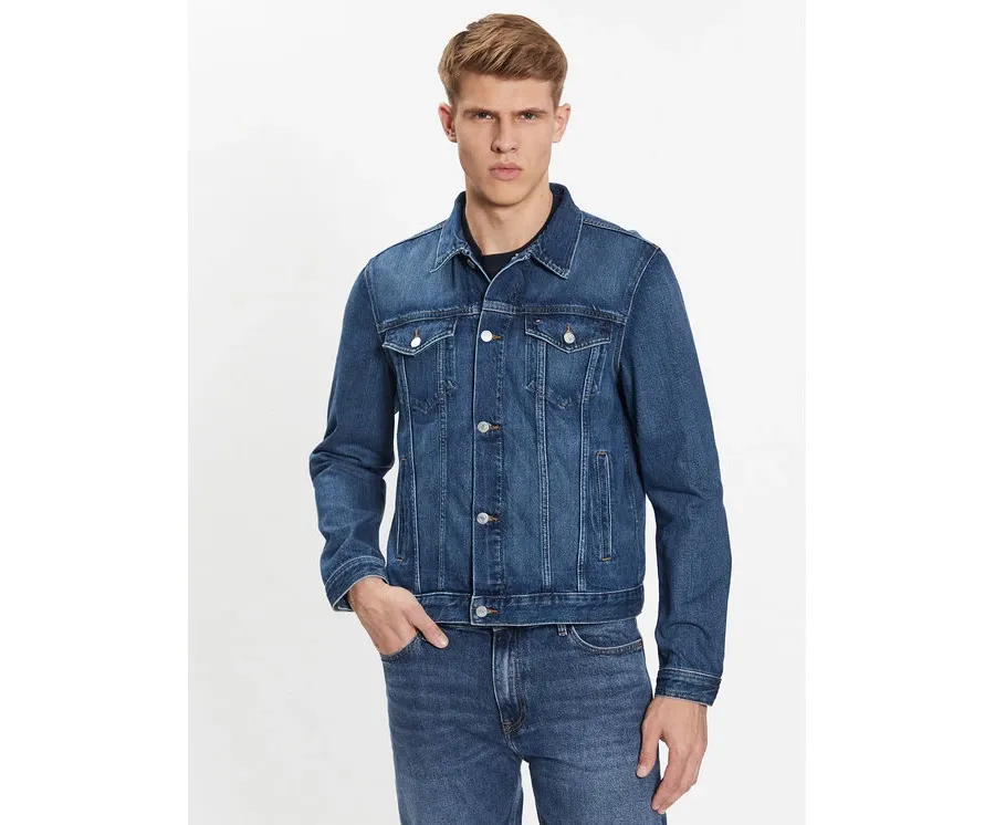obrazek 1 Tommy Hilfiger Kurtka jeansowa MW0MW32110 Niebieski Regular Fit
