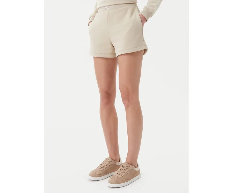 obrazek 1 Calvin Klein Jeans Szorty sportowe Placed Institutional J20J225525 Beżowy Regular Fit