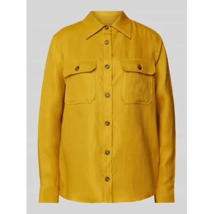 Zdjęcie Bluzka koszulowa z kieszeniami na piersi model ‘VALDA’