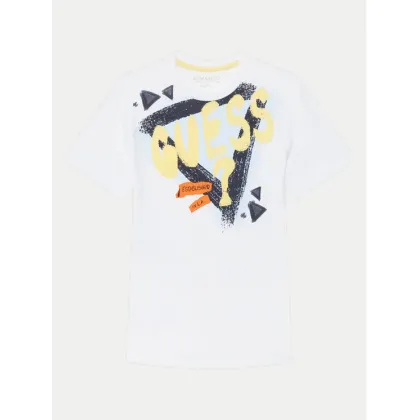 Zdjęcie Guess T-Shirt L5GI00 K8HM4 Biały Regular Fit