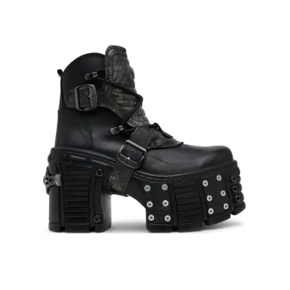 Zdjęcie NEW ROCK Botki M-TM004-C3 Czarny
