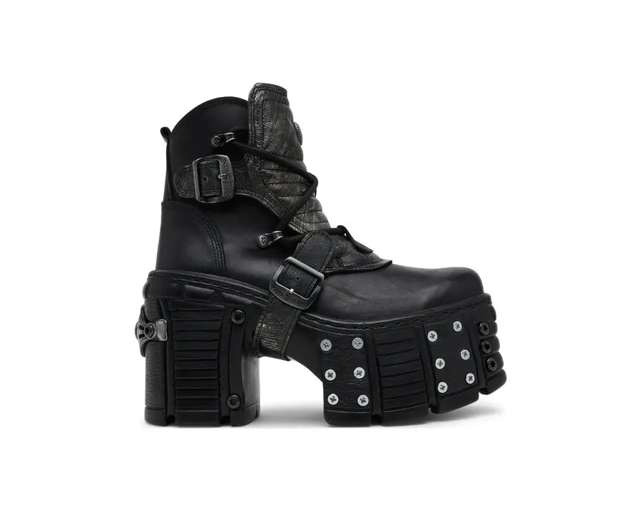 obrazek 1 NEW ROCK Botki M-TM004-C3 Czarny