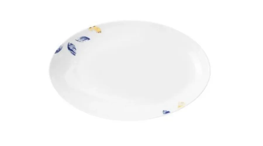 obrazek 1 Niemiecki owalny porcelanowy półmisek o nowoczesnym kształcie - Tettau