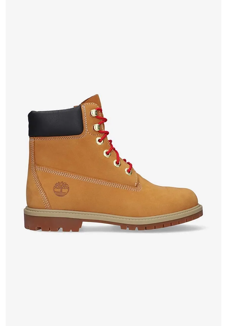 obrazek 1 Timberland workery zamszowe Heritage 6 In Waterproof kolor brązowy na płaskim obcasie A2G4R-BROWN