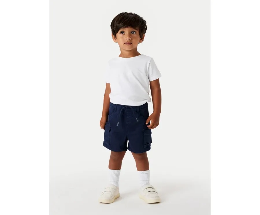 obrazek 1 NAME IT Szorty materiałowe Ben 13225803 Granatowy Baggy Fit