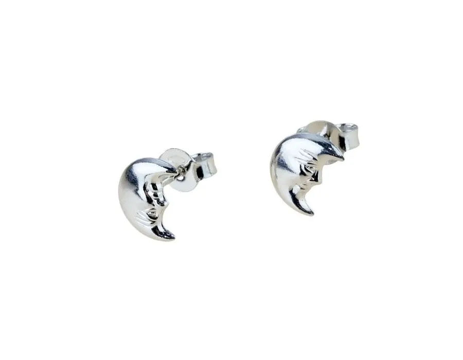 obrazek 1 Kolczyki półksiężyce o wymiarach 10x7mm.