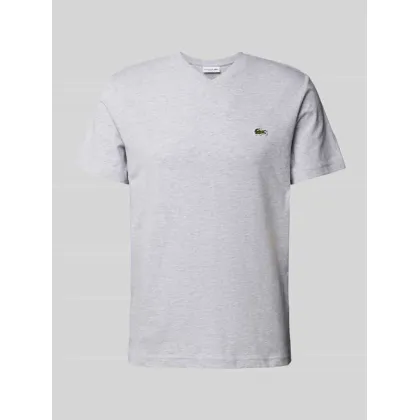 Zdjęcie T-shirt z wyhaftowanym logo model ‘Basic’