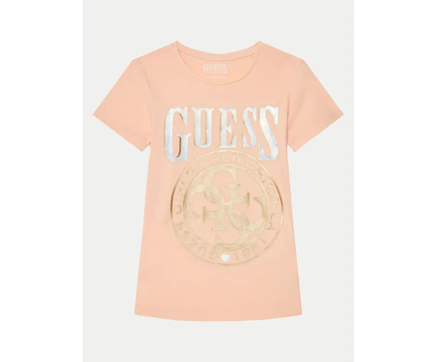 obrazek 1 Guess T-Shirt J5RI20 K6YW4 Koralowy Regular Fit
