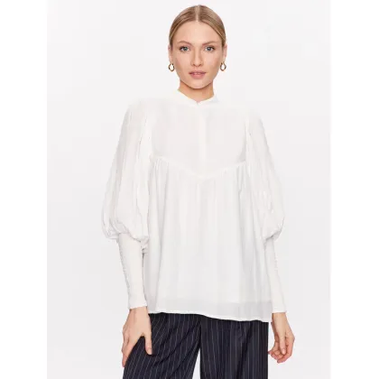 Zdjęcie Bruuns Bazaar Bluzka Viola Leah BBW3155 Biały Regular Fit