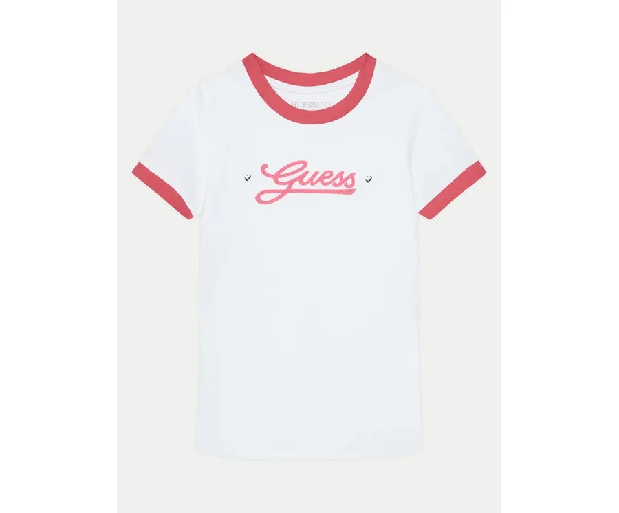 obrazek 1 Guess T-Shirt J5RI11 K6YW4 Biały Regular Fit