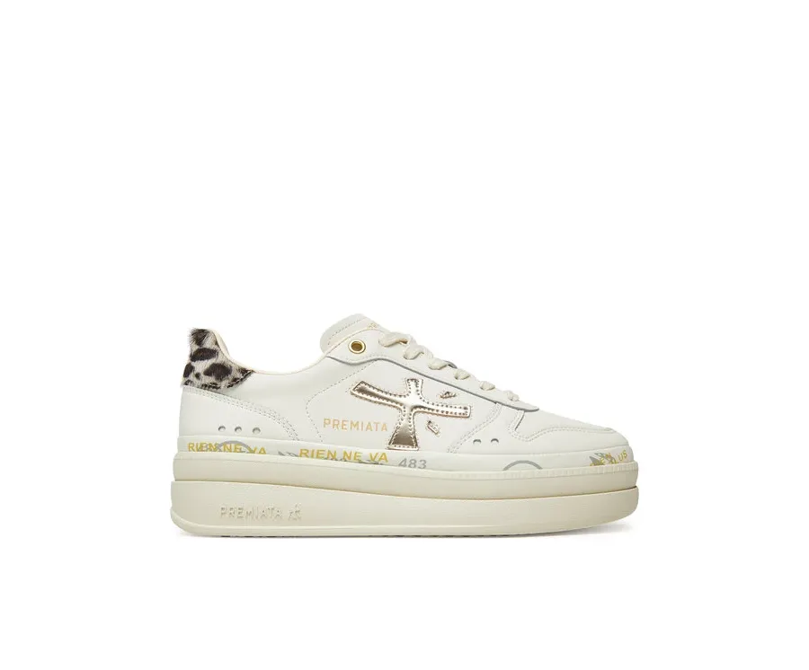 obrazek 1 Premiata Sneakersy Micol 7441 Écru