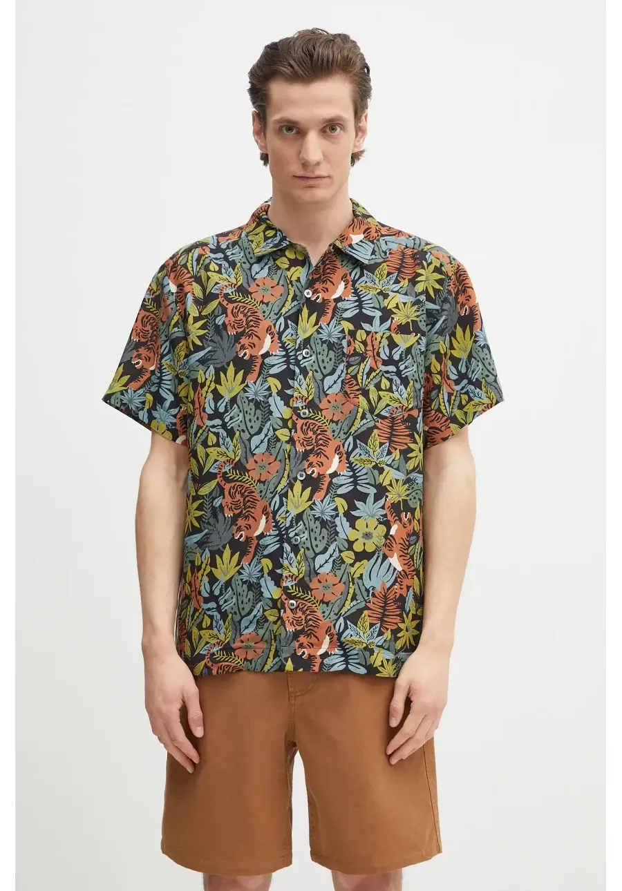 obrazek 1 A.P.C. koszula Chemisette Roy męska kolor multicolor relaxed z kołnierzykiem klasycznym VIALU.H12608