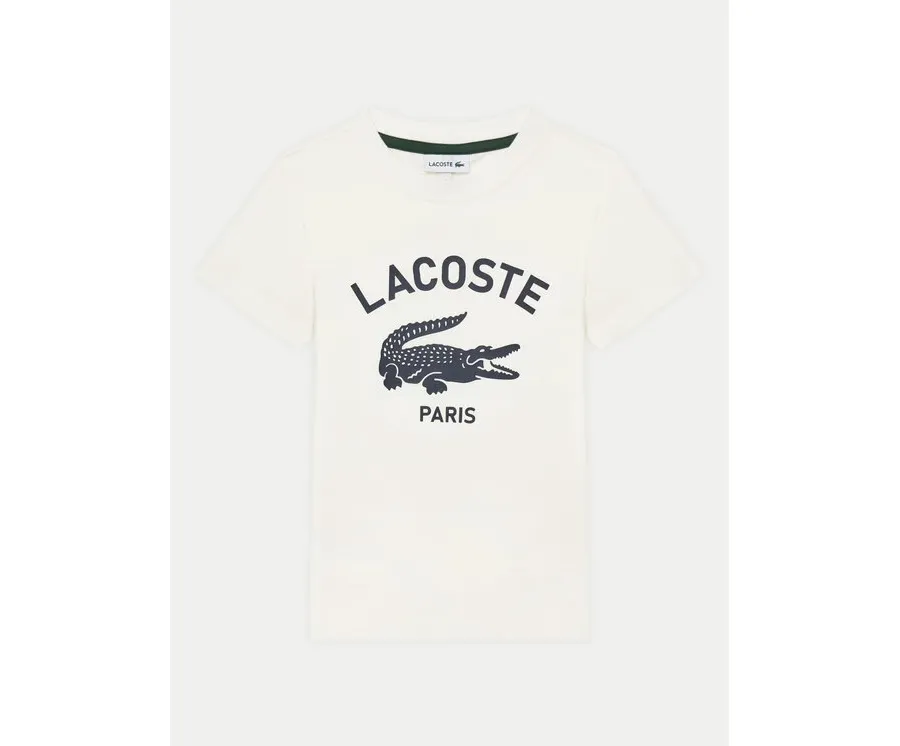 obrazek 1 Lacoste T-Shirt TJ3003 Écru Regular Fit