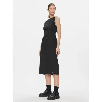 Zdjęcie Tommy Jeans Sukienka koktajlowa Tjw Open Back Cotton Midi Dress DW0DW17431 Czarny Slim Fit