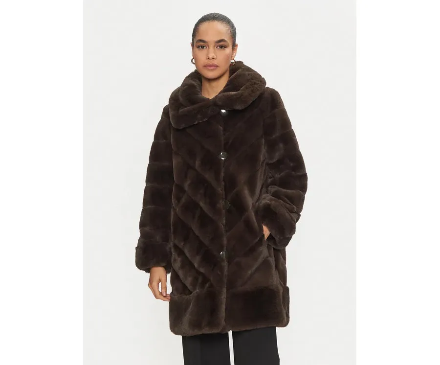obrazek 1 Joseph Ribkoff Futro 243904 Brązowy Loose Fit