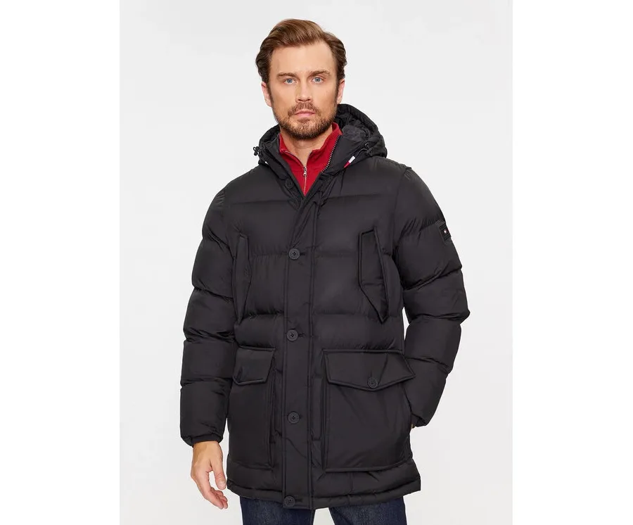 obrazek 1 Tommy Hilfiger Kurtka zimowa Essential Rockie MW0MW33961 Czarny Regular Fit