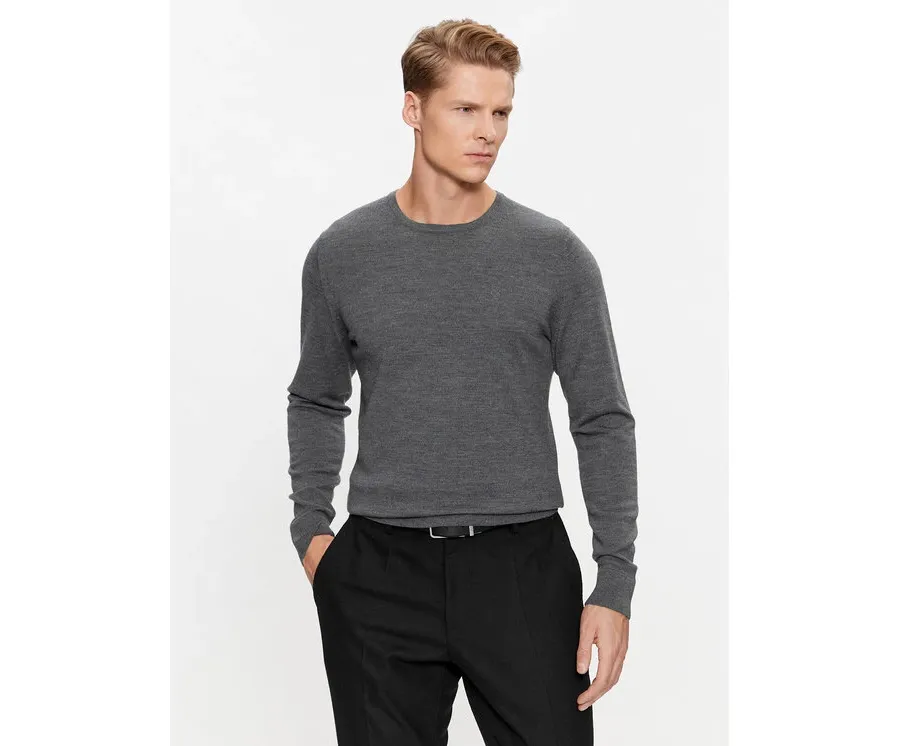 obrazek 1 Calvin Klein Sweter Superior K10K109474 Szary Regular Fit