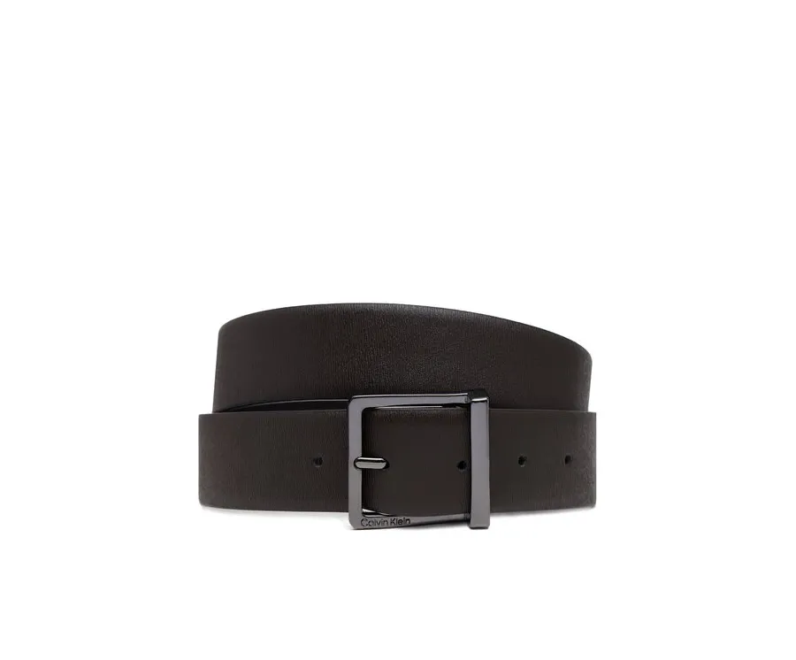 obrazek 1 Calvin Klein Pasek Męski Sleek Square Tex 35Mm K50K512837 Brązowy