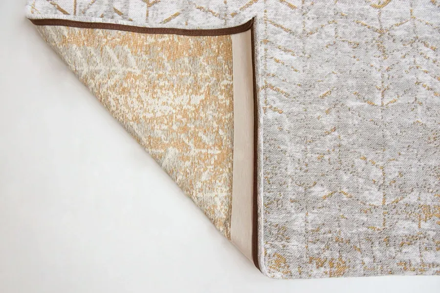 picture 2 Wonderful white gold herringbone rug - CENTRAL YELLOW 8928