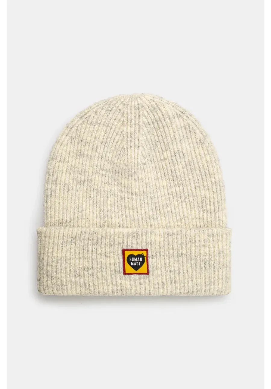 obrazek 1 Human Made czapka z domieszką wełny Big Beanie kolor beżowy z grubej dzianiny HM28GD026