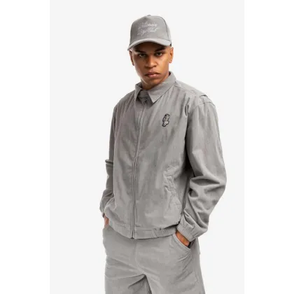 Zdjęcie Billionaire Boys Club kurtka sztruksowa Corduroy Harrington Jacket kolor szary przejściowa B22204-GREY
