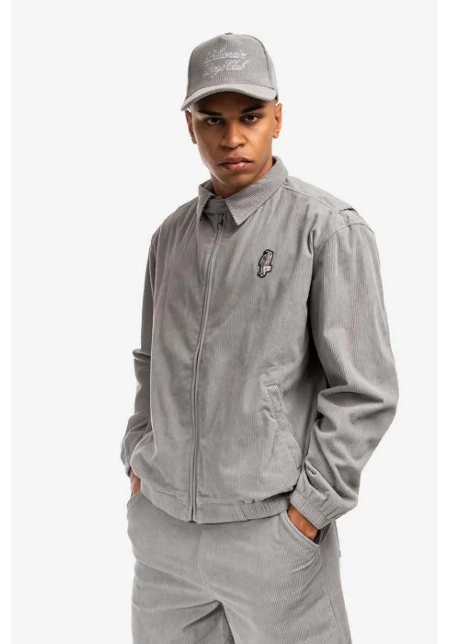 obrazek 1 Billionaire Boys Club kurtka sztruksowa Corduroy Harrington Jacket kolor szary przejściowa B22204-GREY