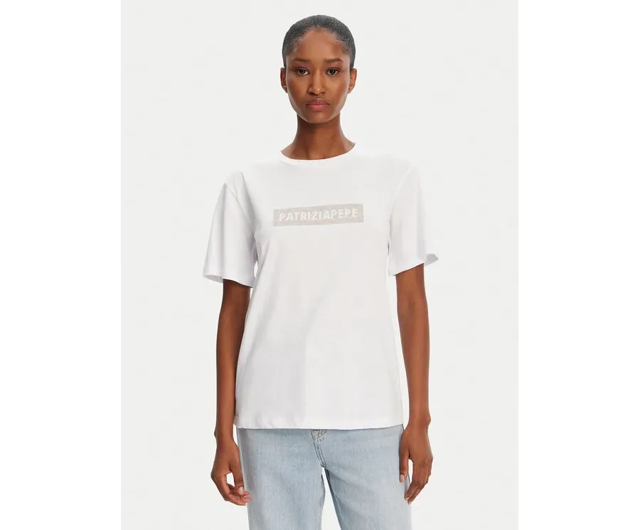 obrazek 1 Patrizia Pepe T-Shirt 2M4422/J274-W146 Biały Regular Fit