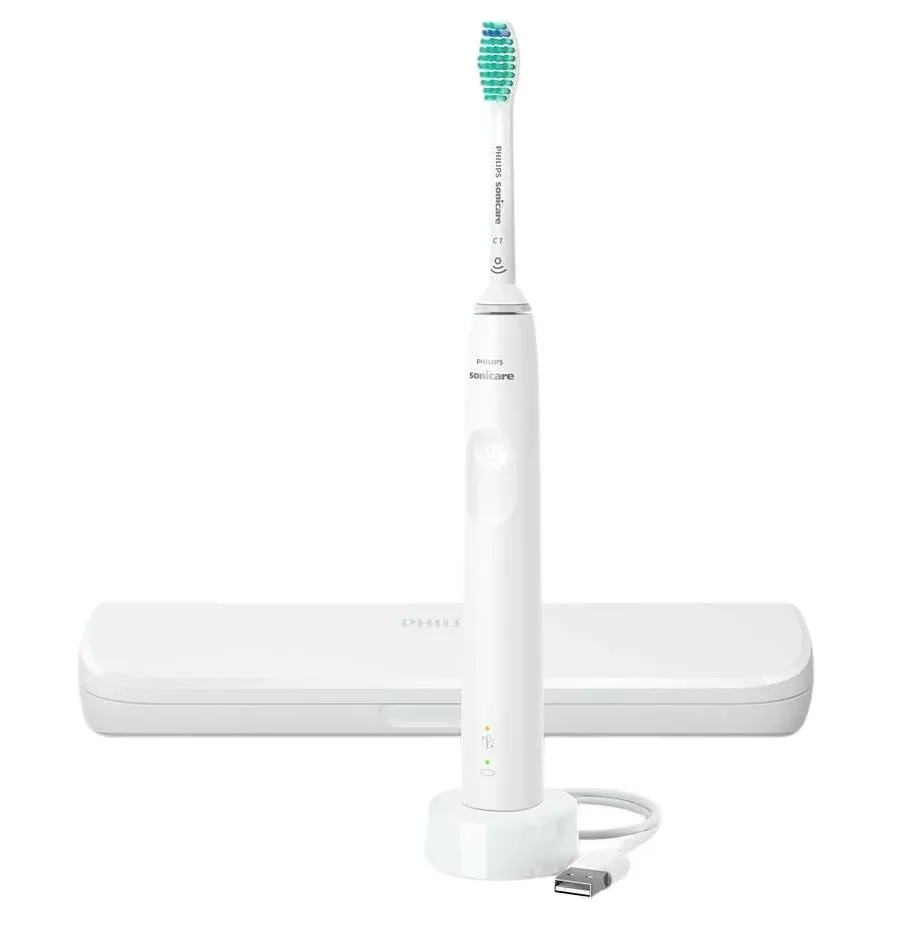 obrazek 1 Philips Sonicare + Travel Case Seria 3100 Biała Hx3673/13
